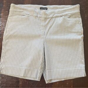 Hilary Radley Blue and White Striped Women's Shorts